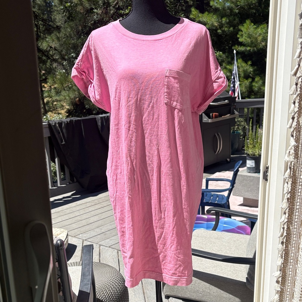 Pink T-Shirt Dress
